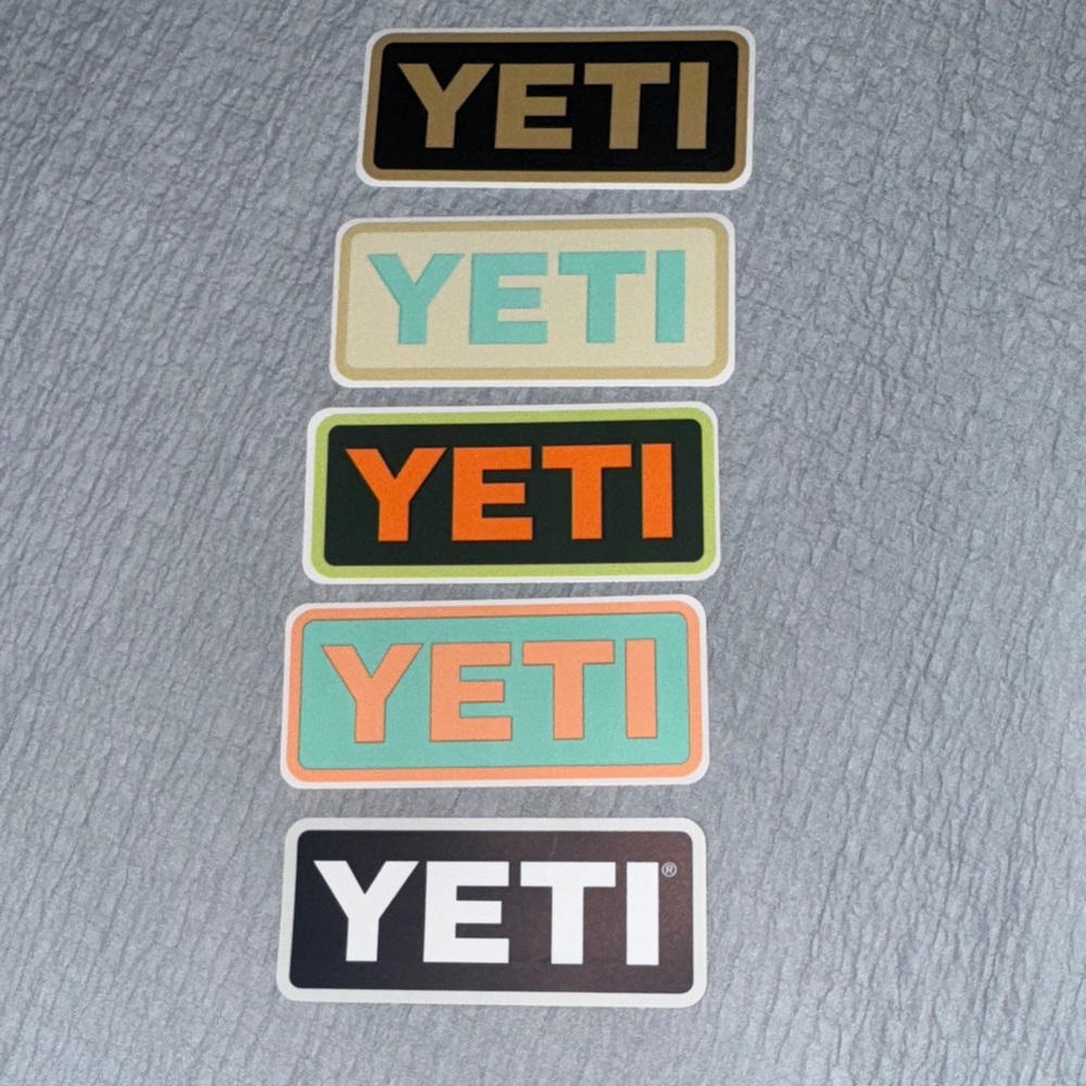 YETI Multicolor Logo Sticker Collection